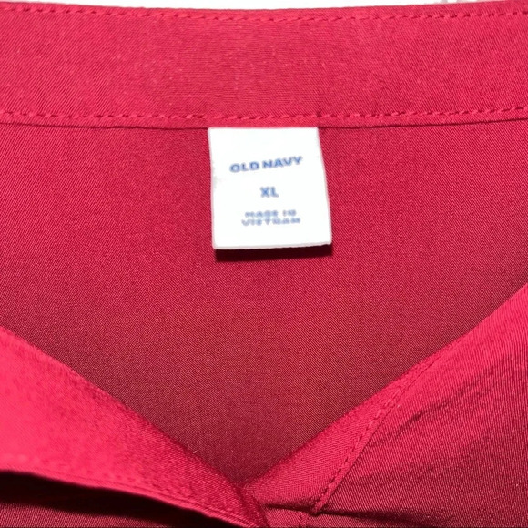 NWT -OLD NAVY  TUNIC -BURGUNDY LONG SLEEVE - Picture 2 of 4